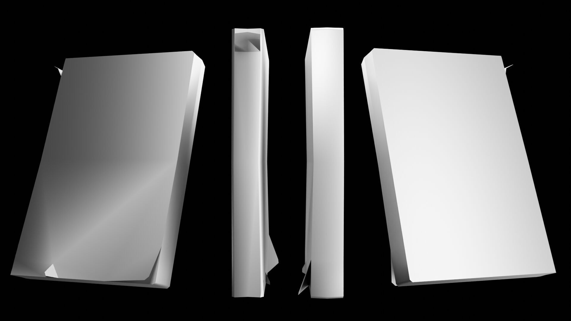 Book Set Low-poly 3D model_76