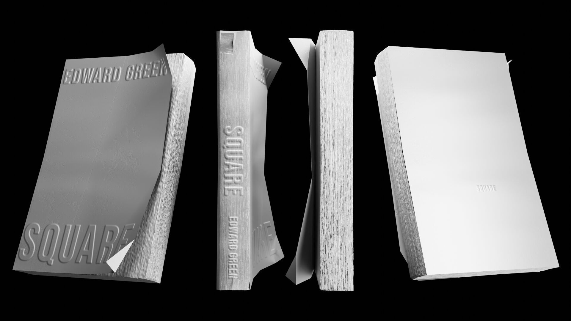 Book Set Low-poly 3D model_92