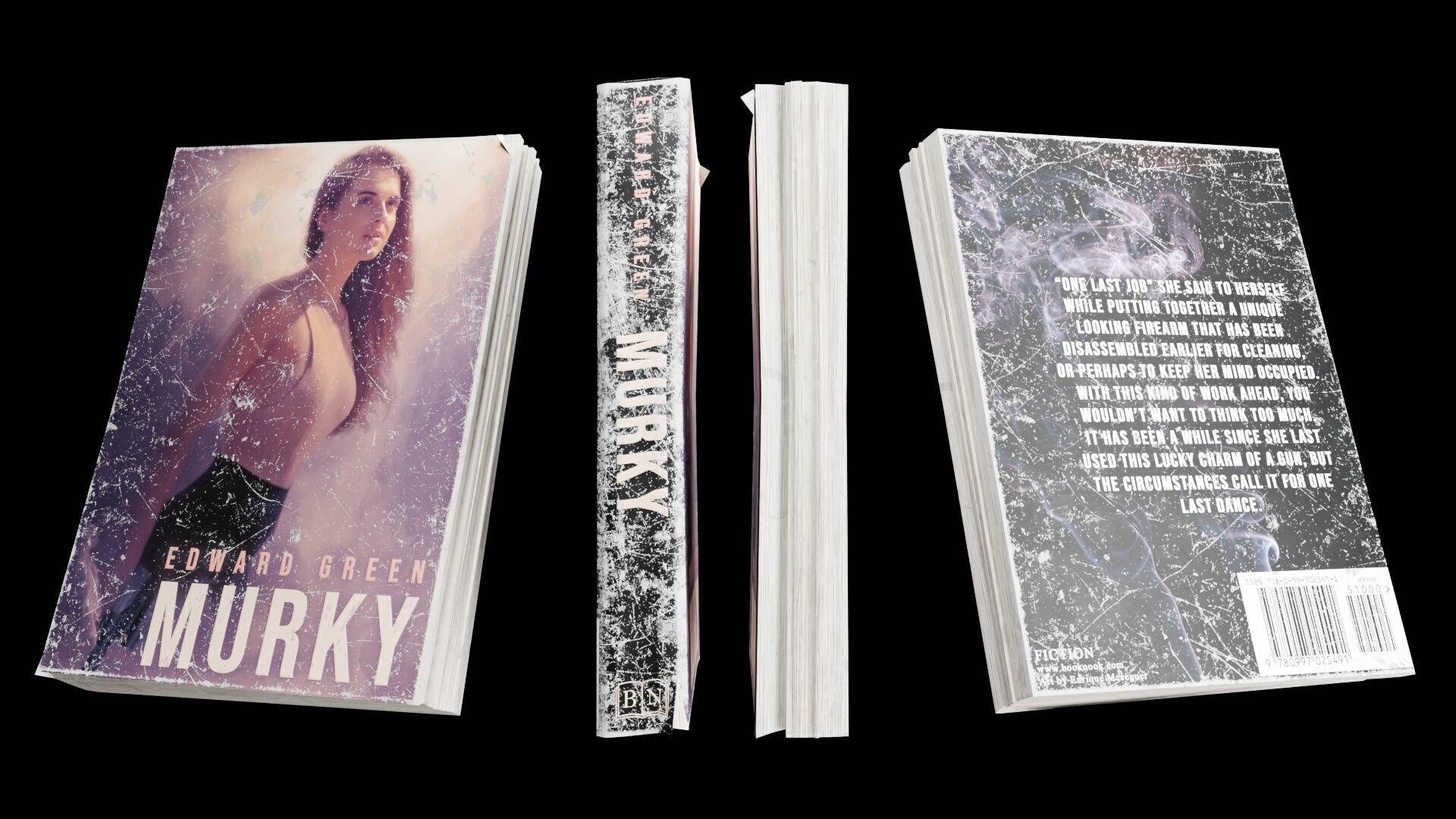 Book Set Low-poly 3D model_69