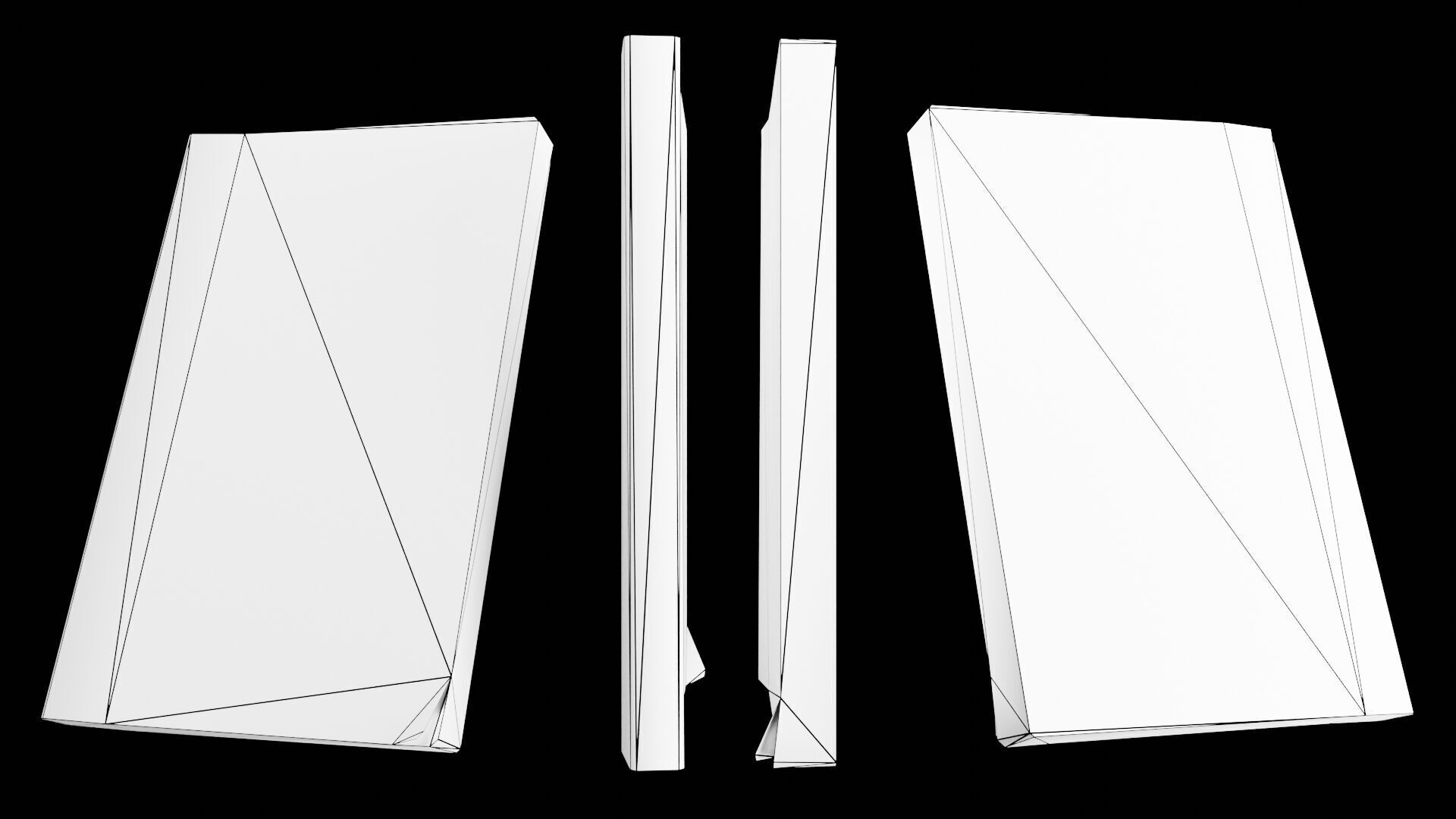 Book Set Low-poly 3D model_120