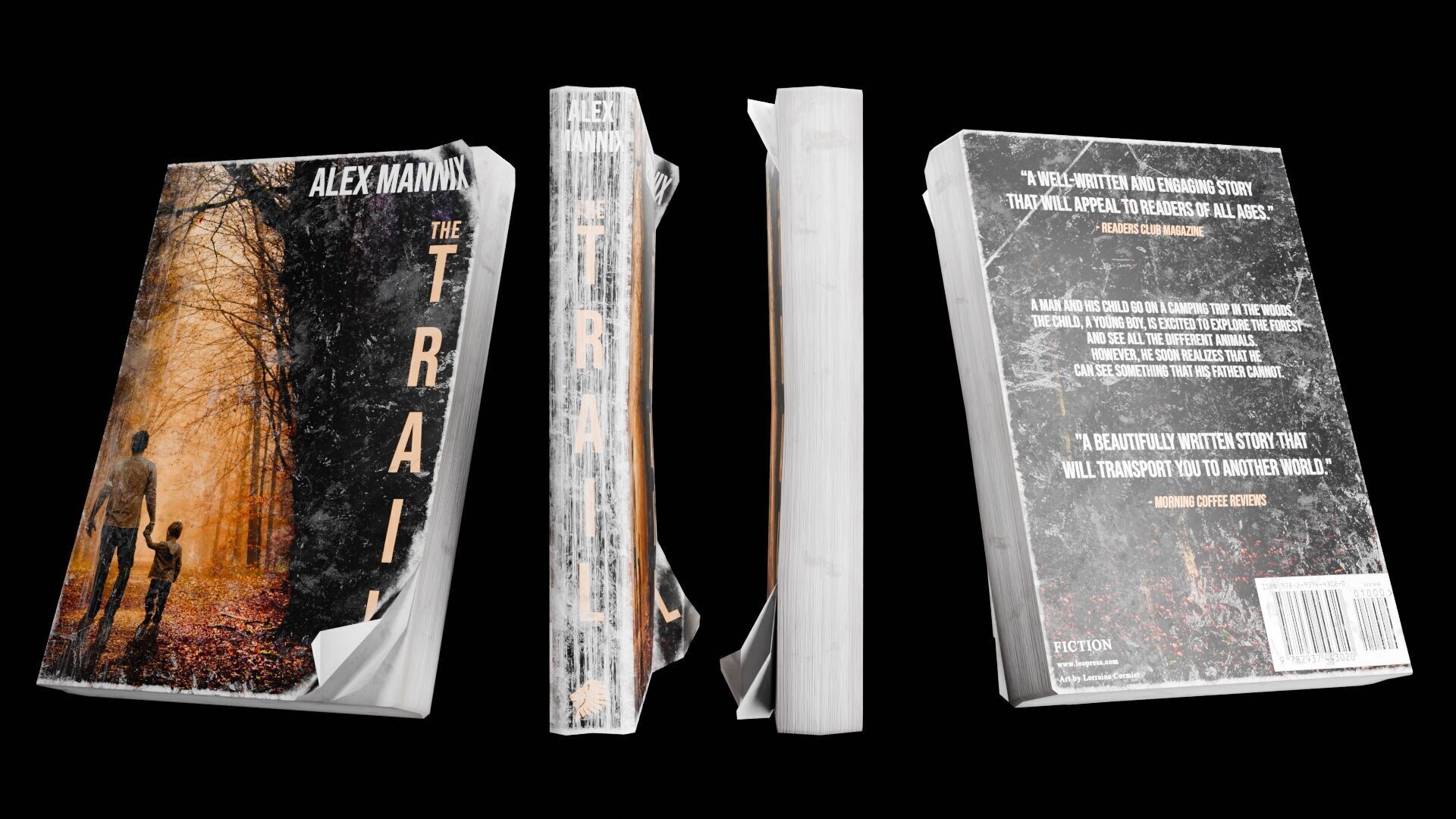 Book Set Low-poly 3D model_124