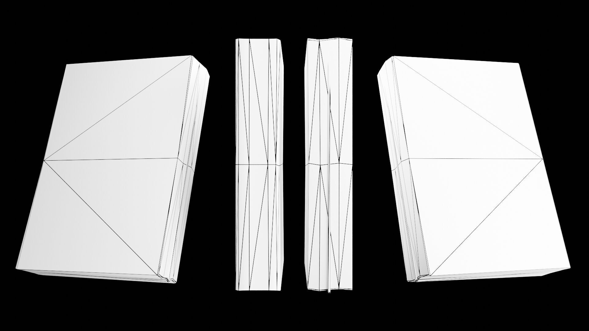 Book Set Low-poly 3D model_20