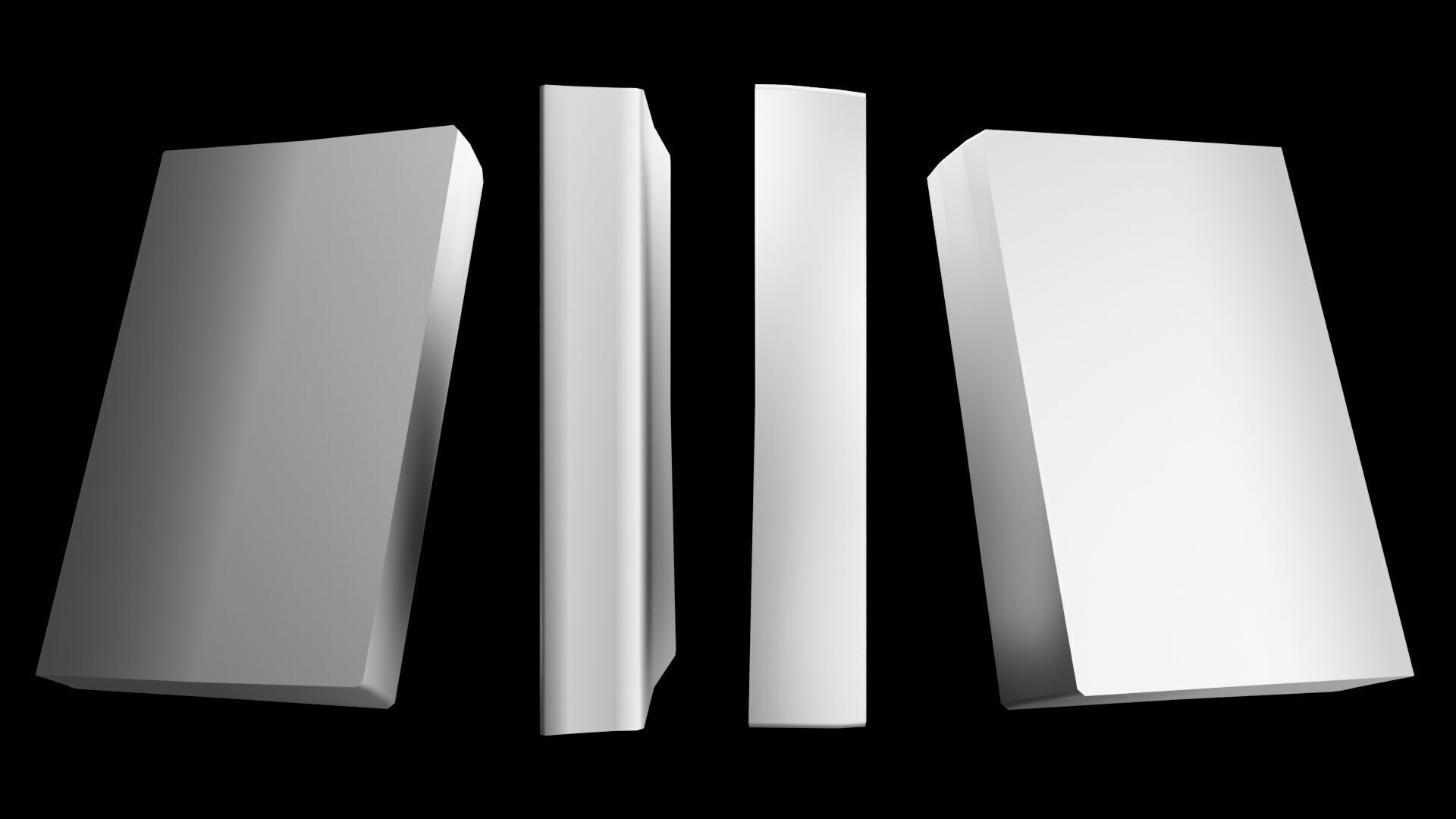 Book Set Low-poly 3D model_56