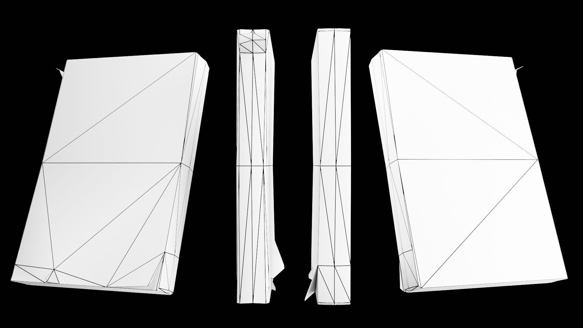 Book Set Low-poly 3D model_75