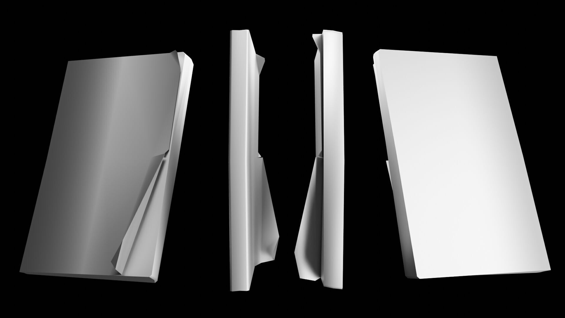 Book Set Low-poly 3D model_51