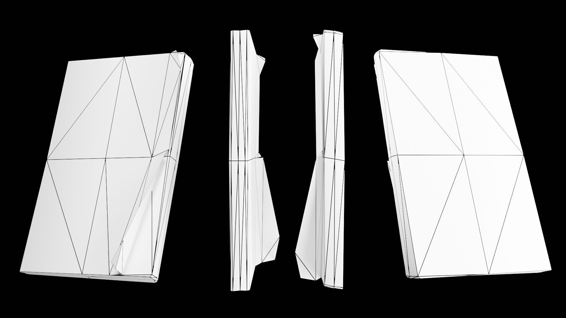 Book Set Low-poly 3D model_50