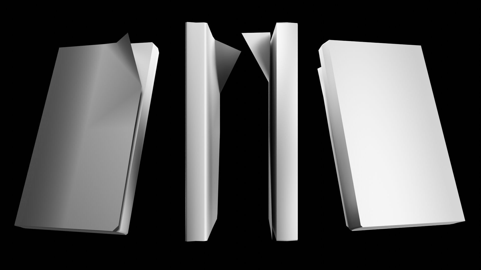 Book Set Low-poly 3D model_86