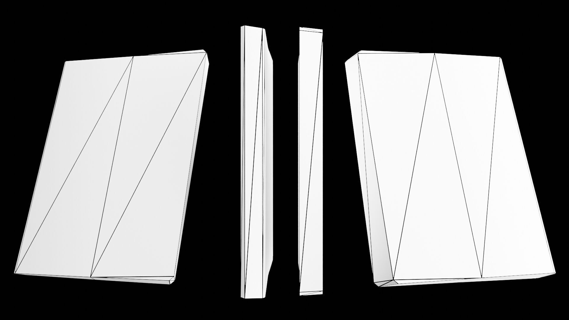 Book Set Low-poly 3D model_100