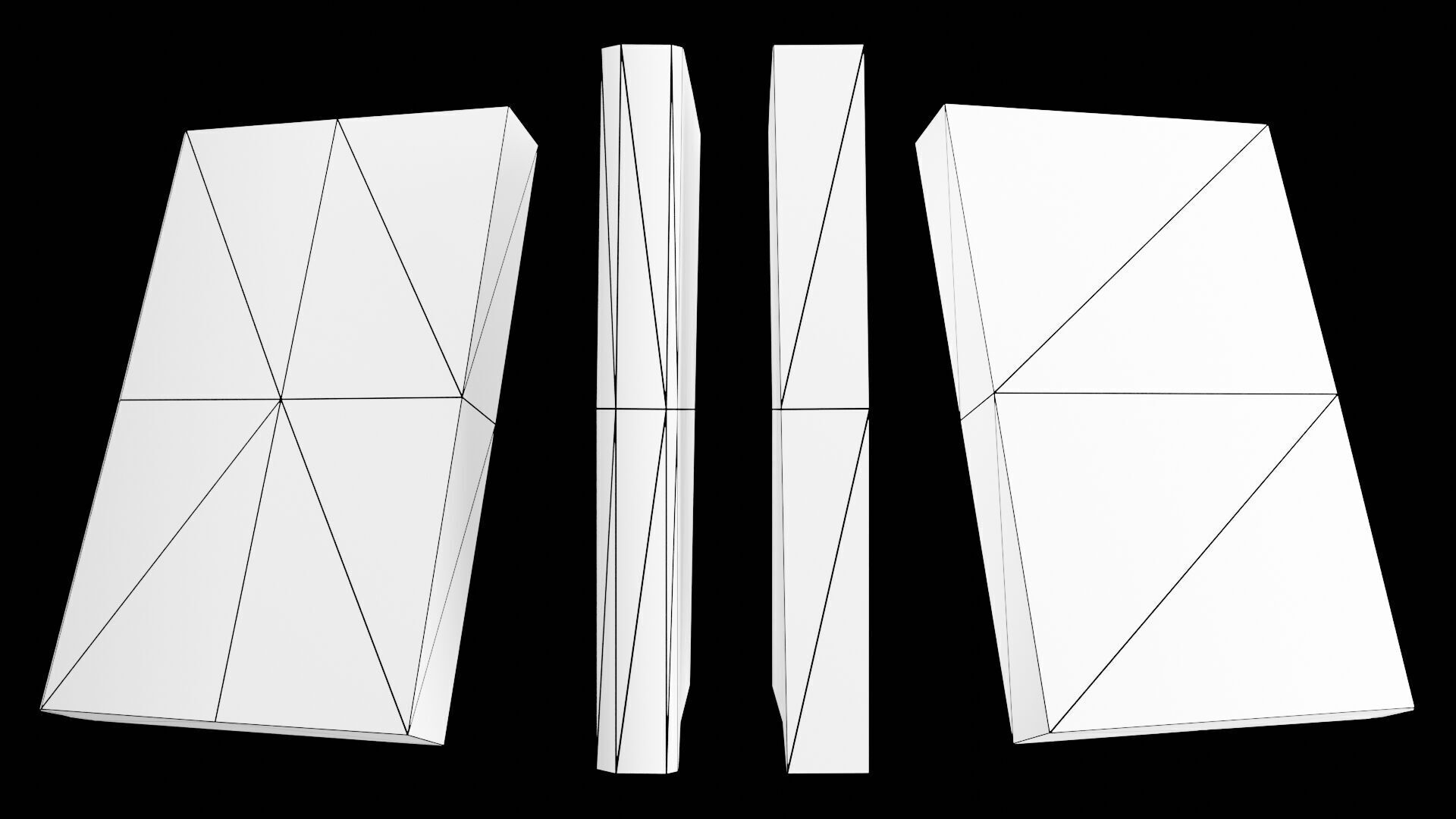 Book Set Low-poly 3D model_105