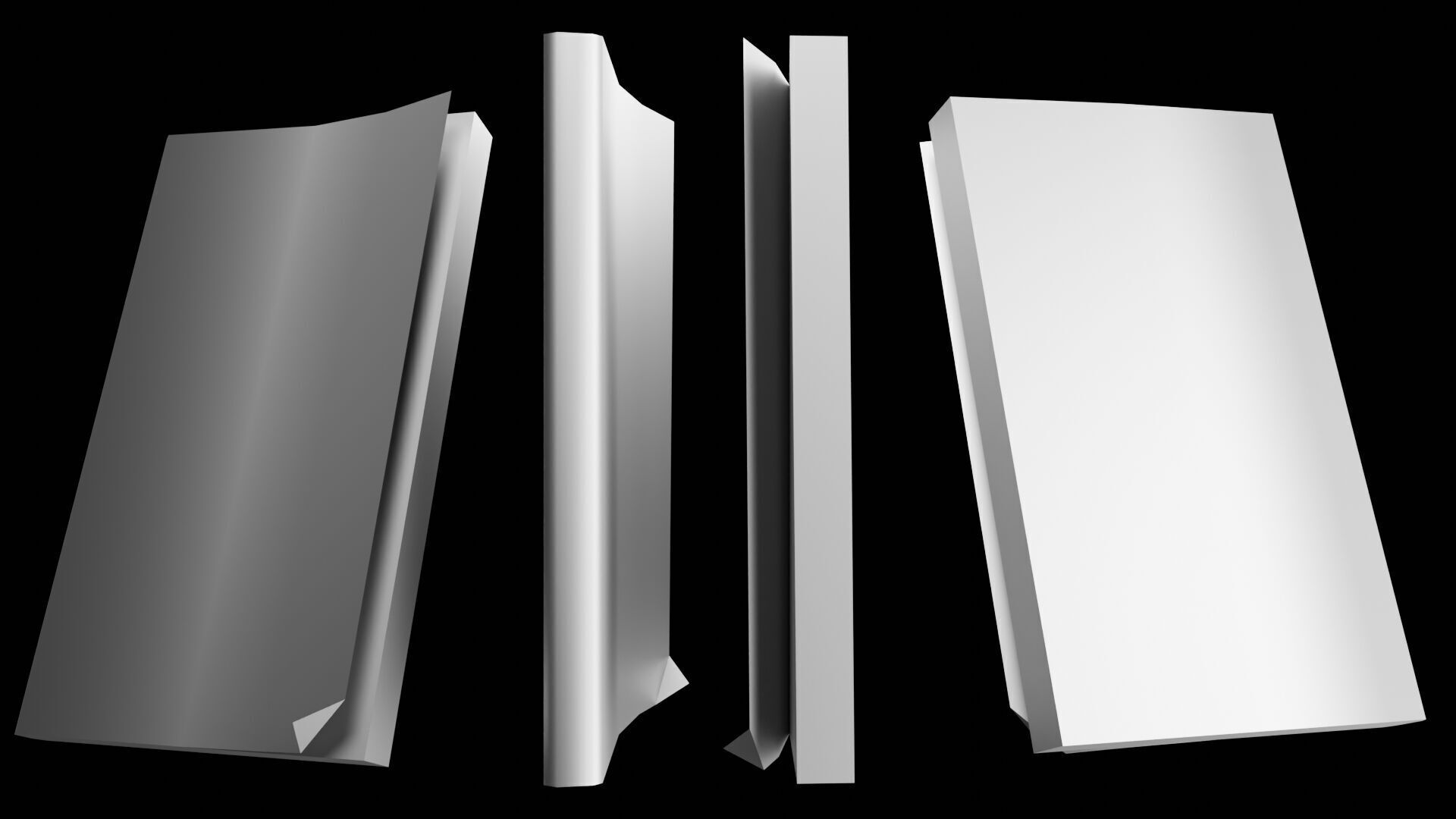 Book Set Low-poly 3D model_111