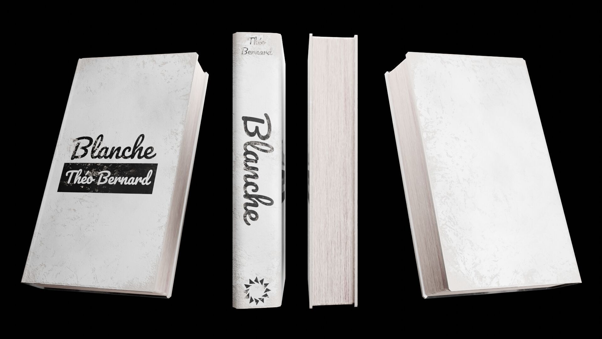 Book Set Low-poly 3D model_29