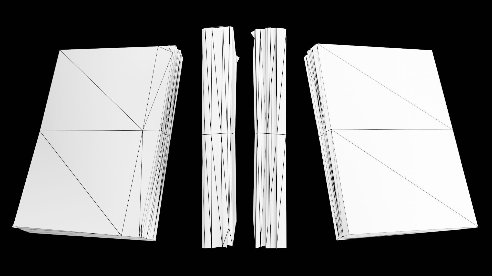 Book Set Low-poly 3D model_70