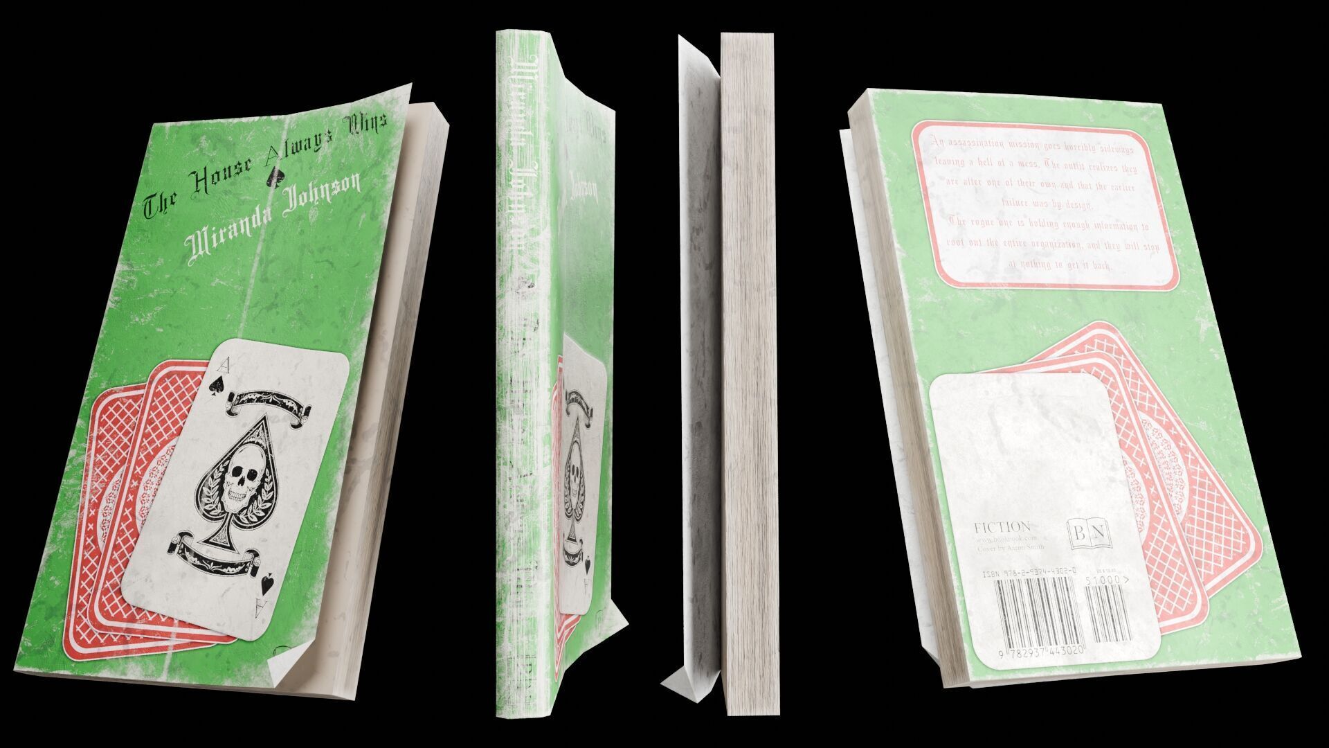 Book Set Low-poly 3D model_109