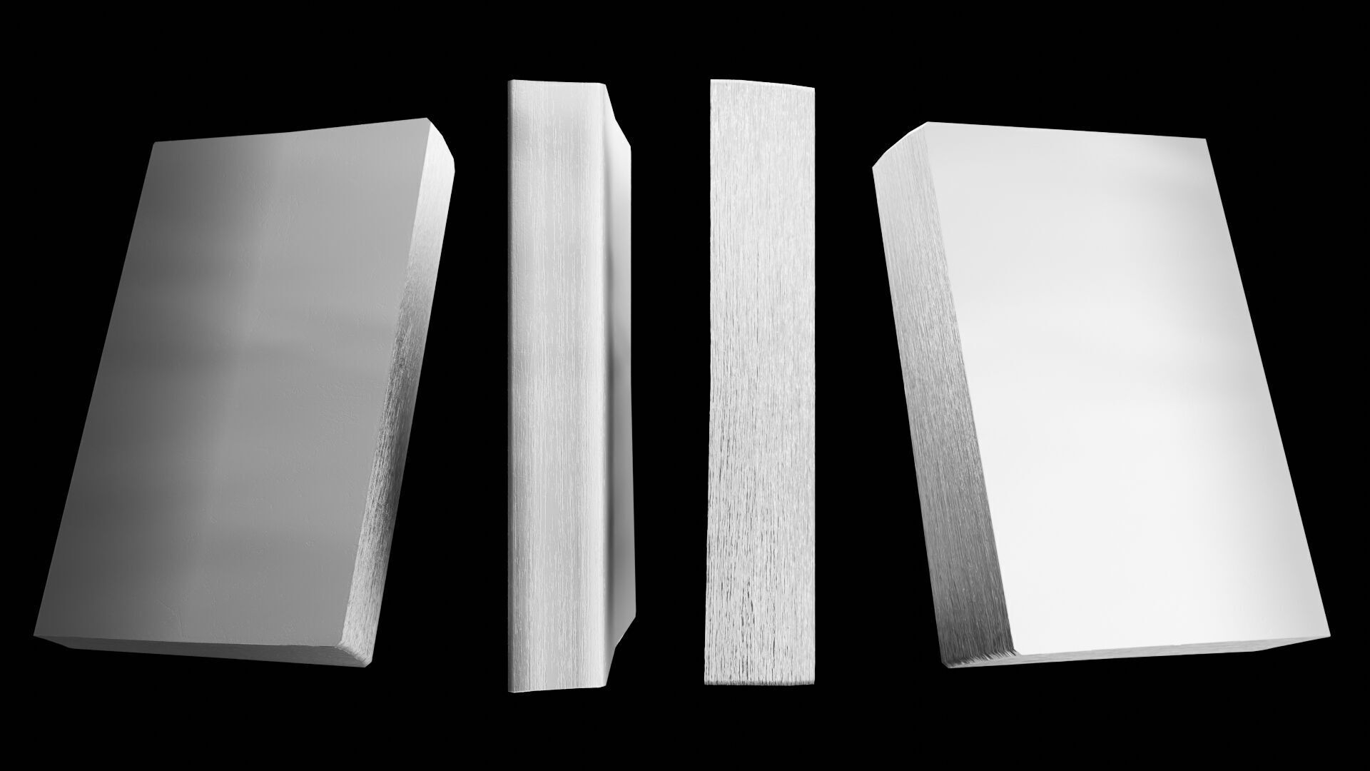 Book Set Low-poly 3D model_57