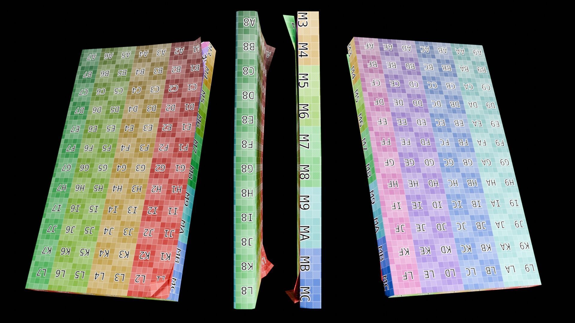 Book Set Low-poly 3D model_133