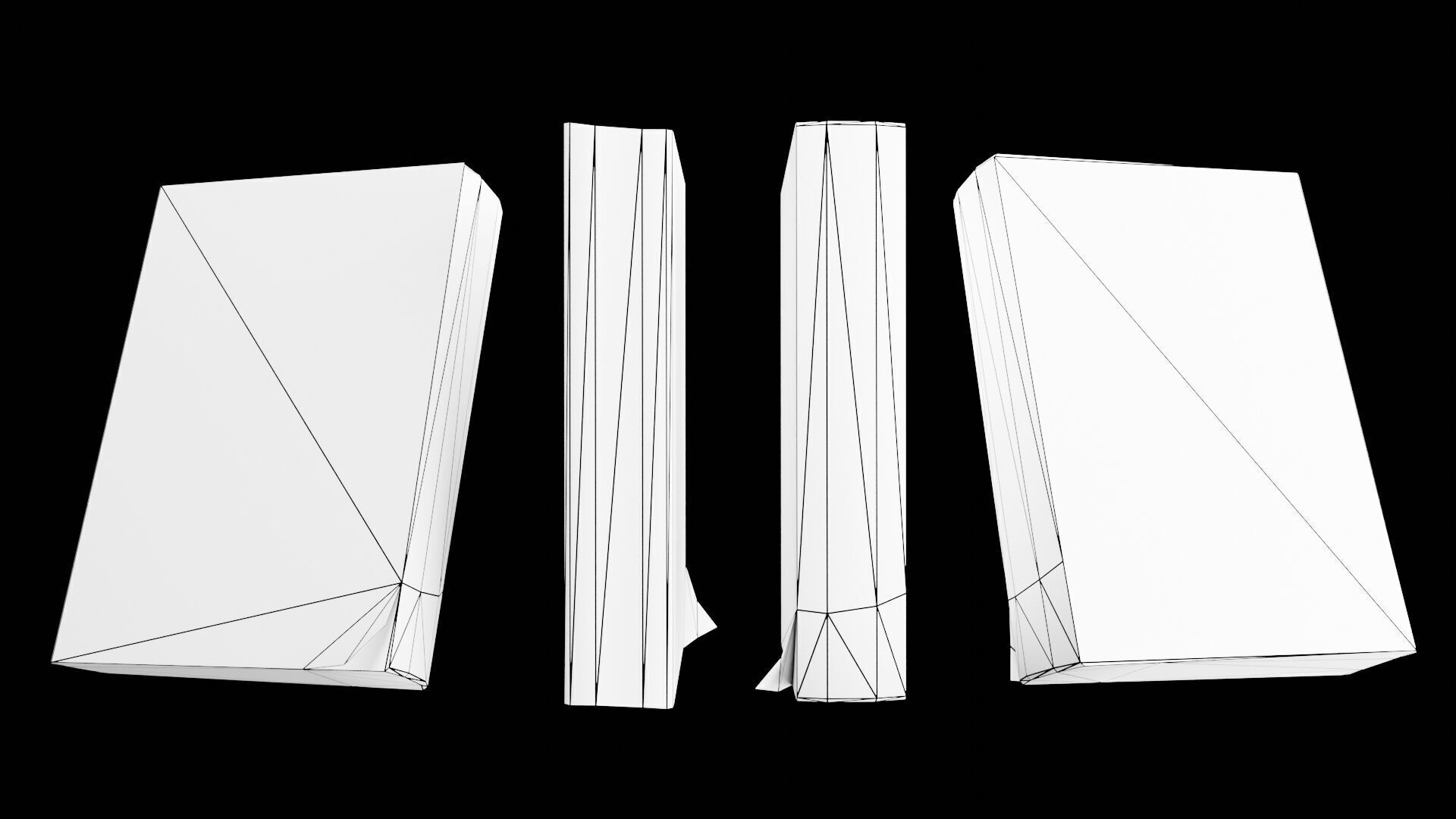 Book Set Low-poly 3D model_65