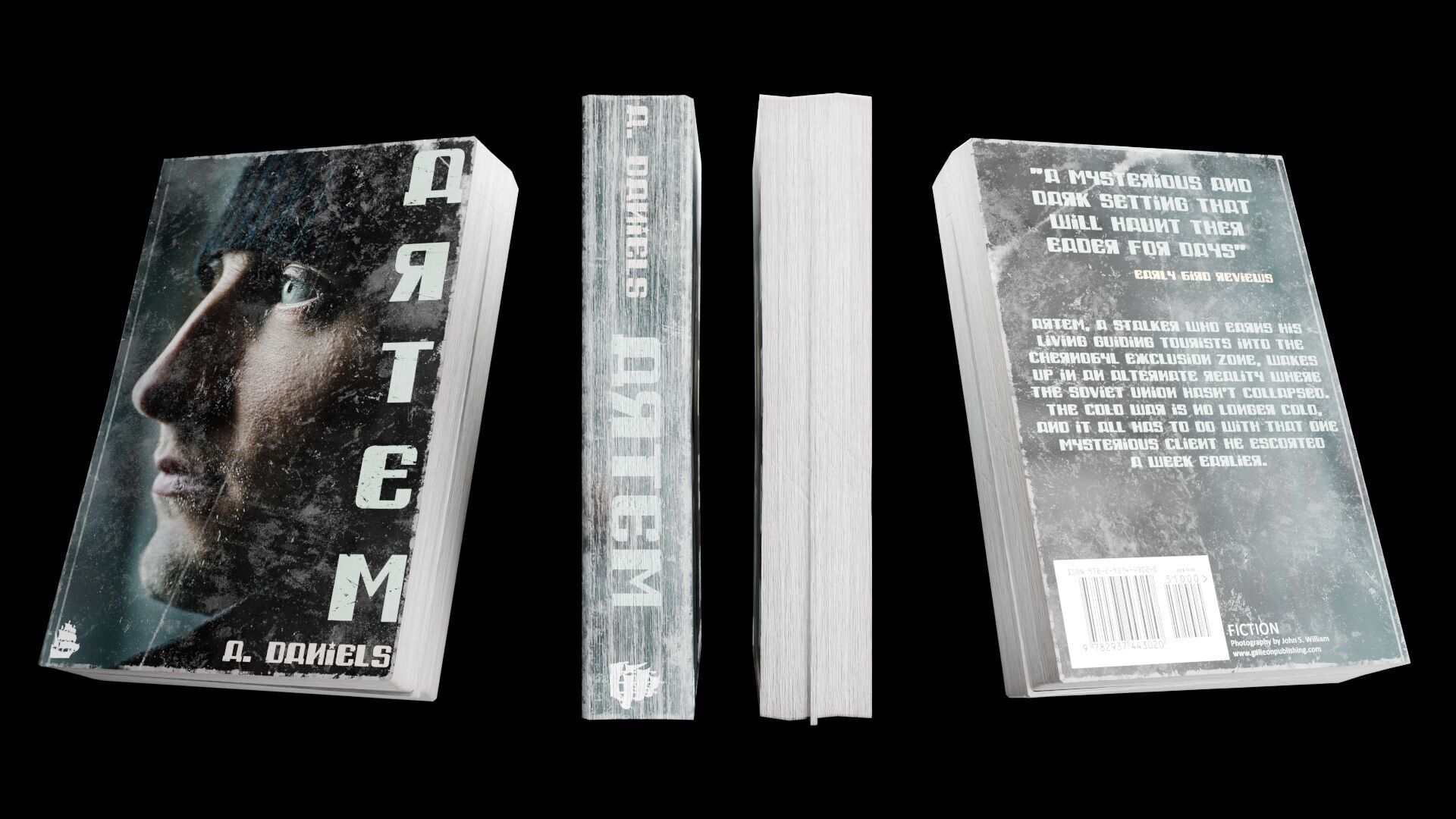 Book Set Low-poly 3D model_19