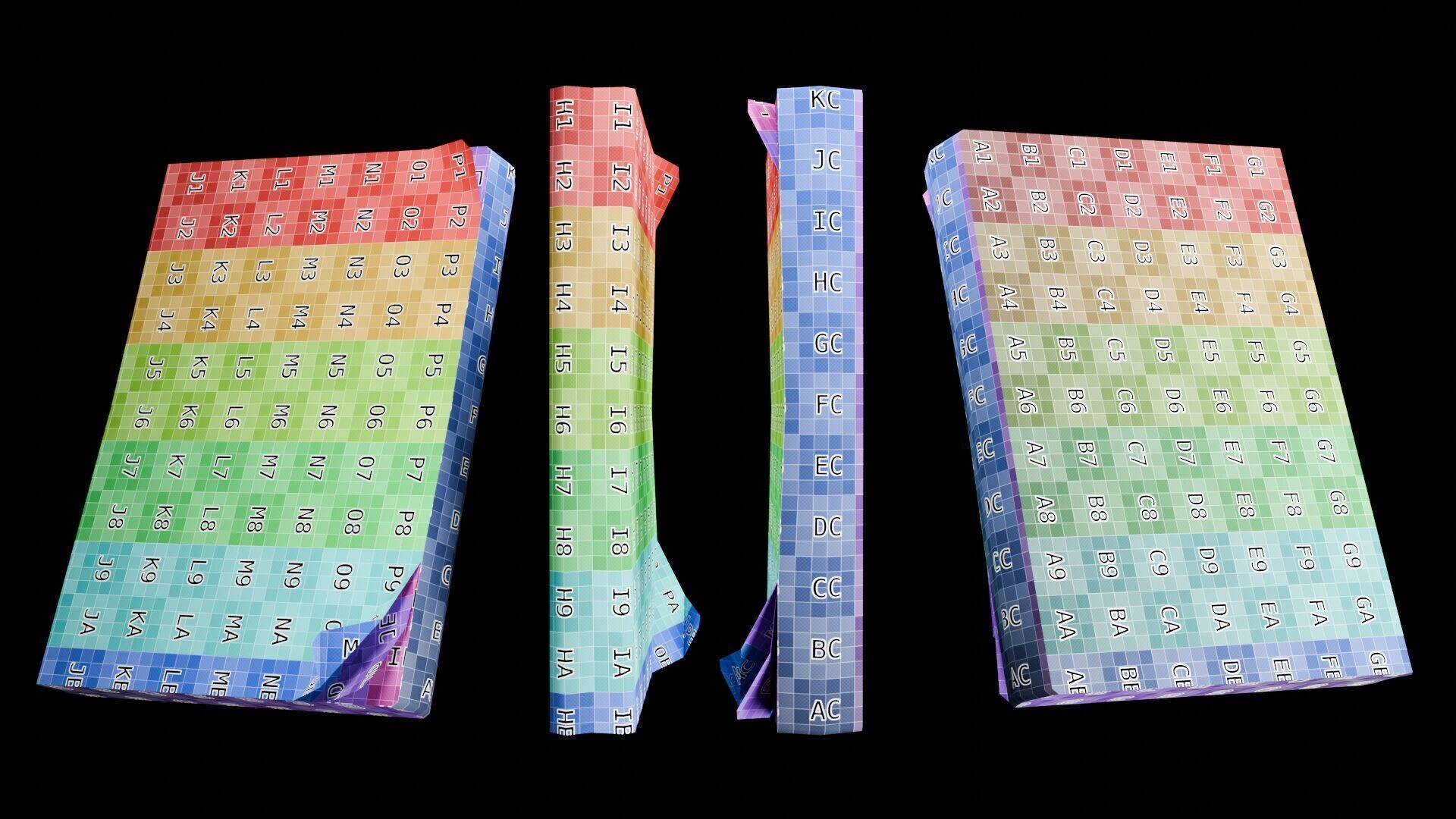 Book Set Low-poly 3D model_128