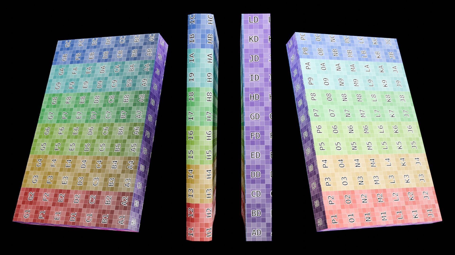 Book Set Low-poly 3D model_108