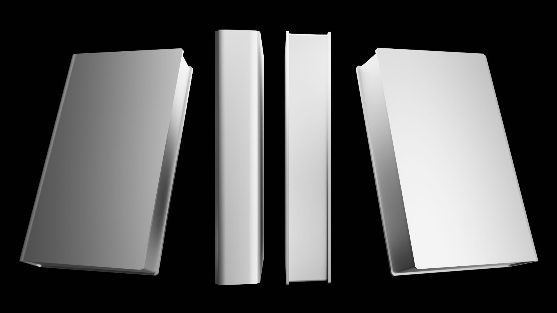 Book Set Low-poly 3D model_31