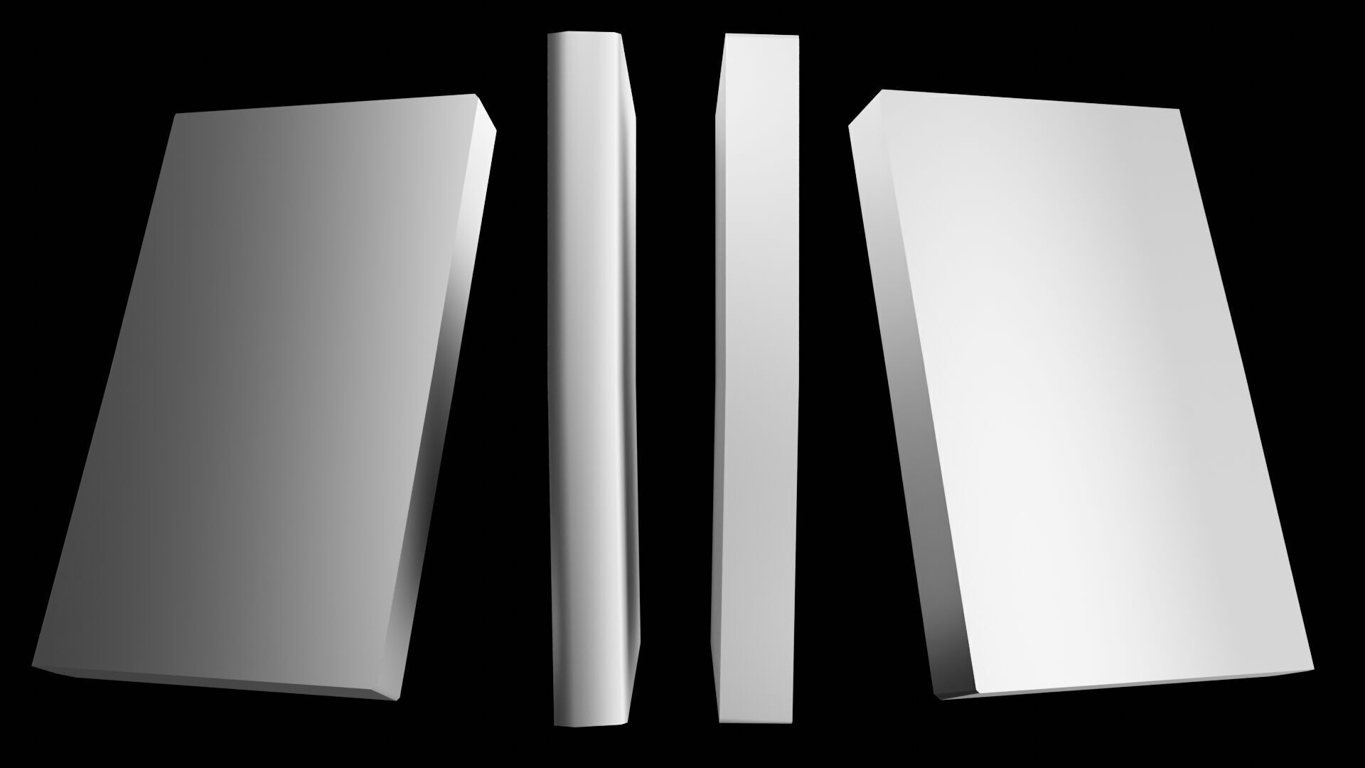 Book Set Low-poly 3D model_116