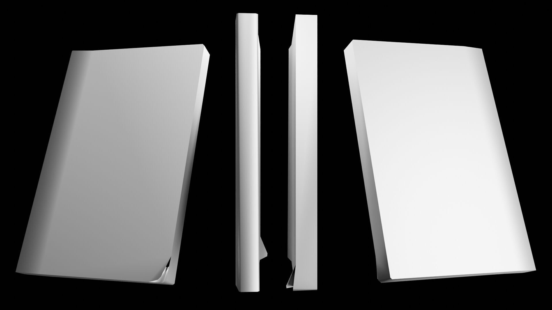 Book Set Low-poly 3D model_121