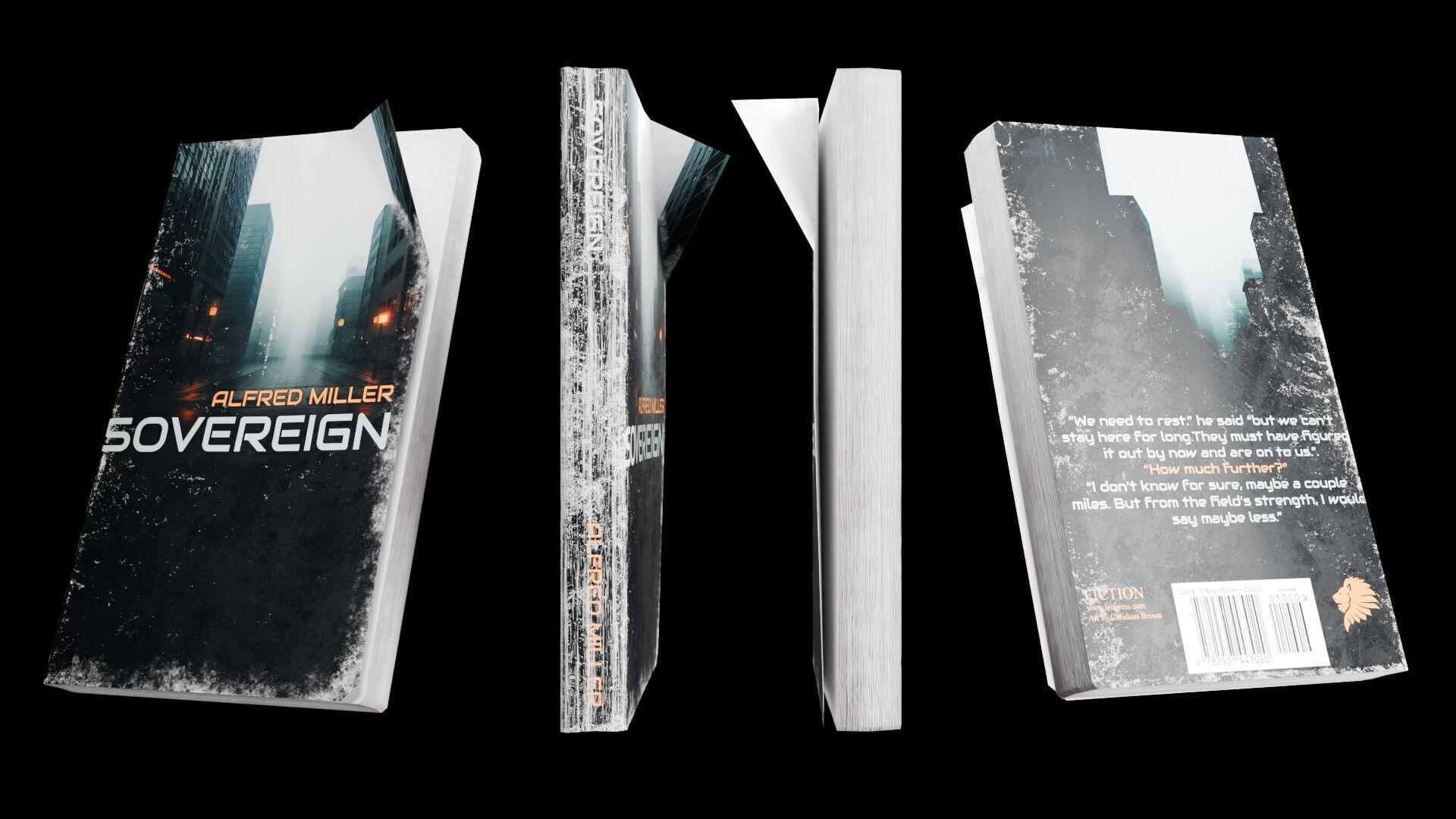 Book Set Low-poly 3D model_84