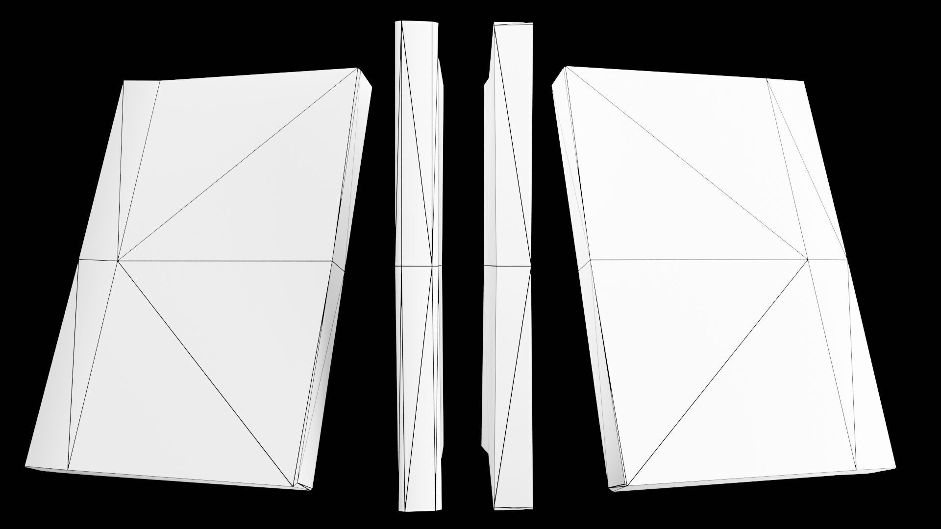 Book Set Low-poly 3D model_95