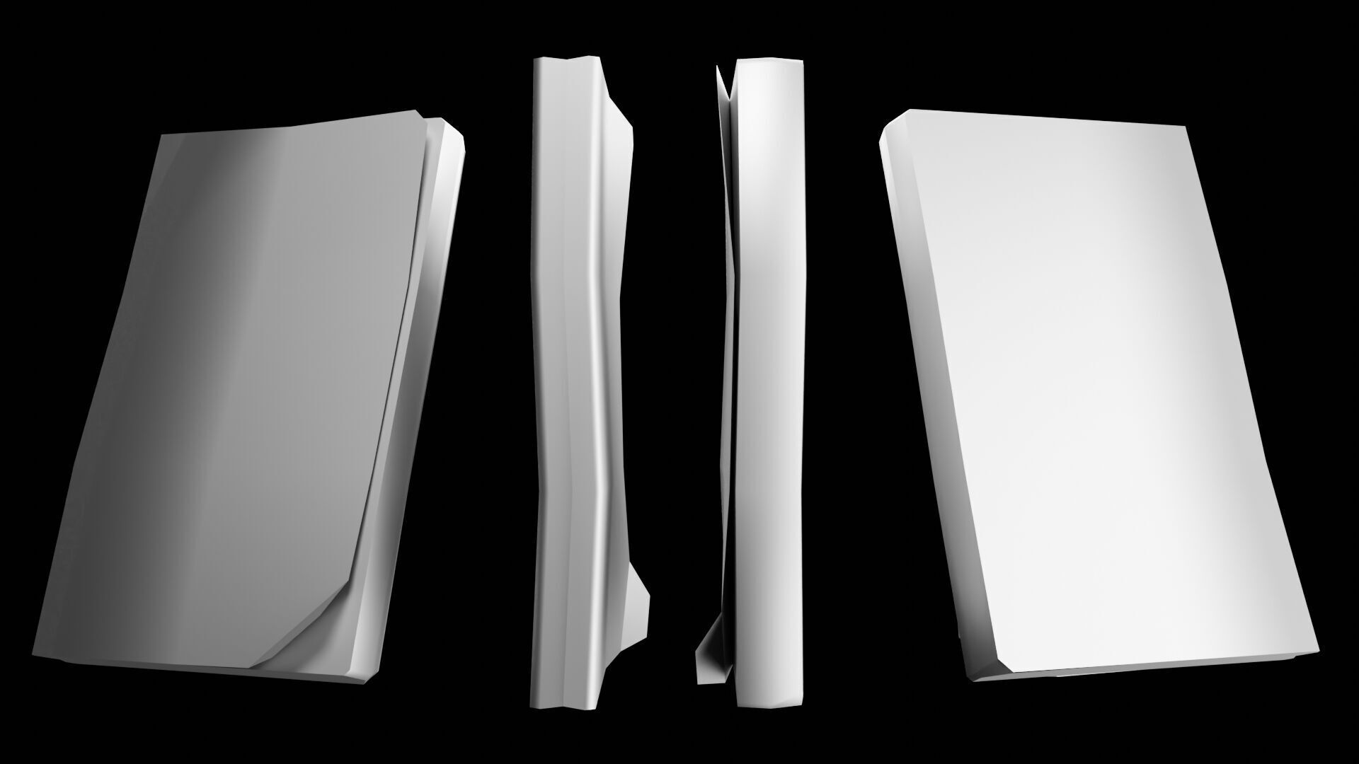 Book Set Low-poly 3D model_46