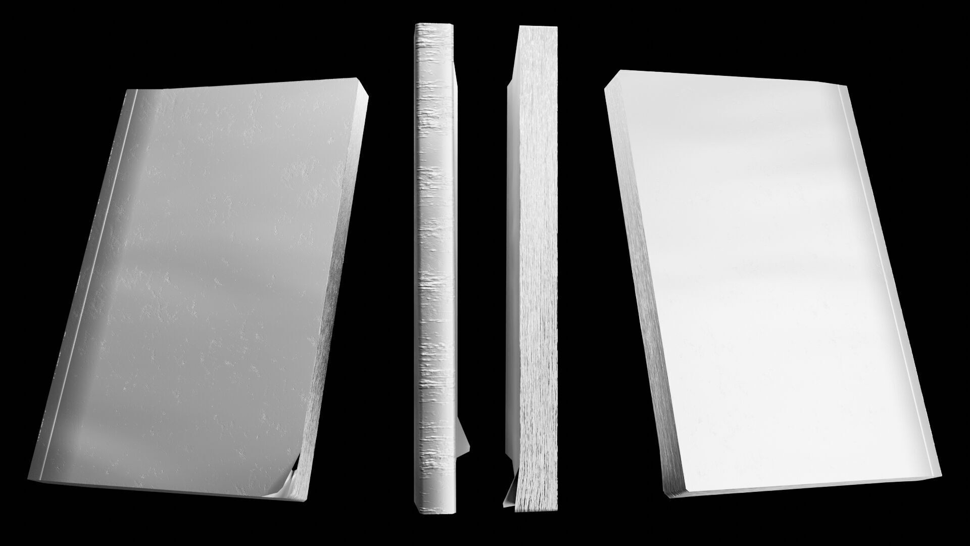 Book Set Low-poly 3D model_122