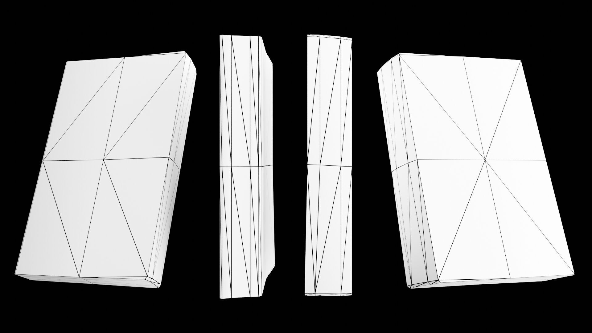 Book Set Low-poly 3D model_55