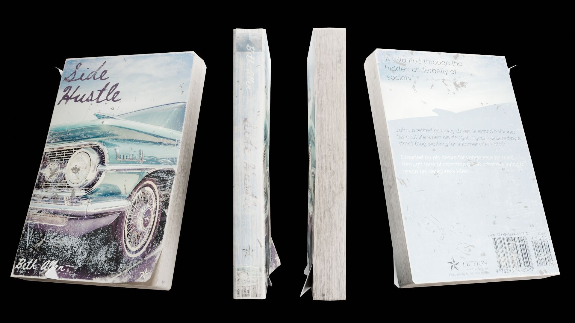 Book Set Low-poly 3D model_74