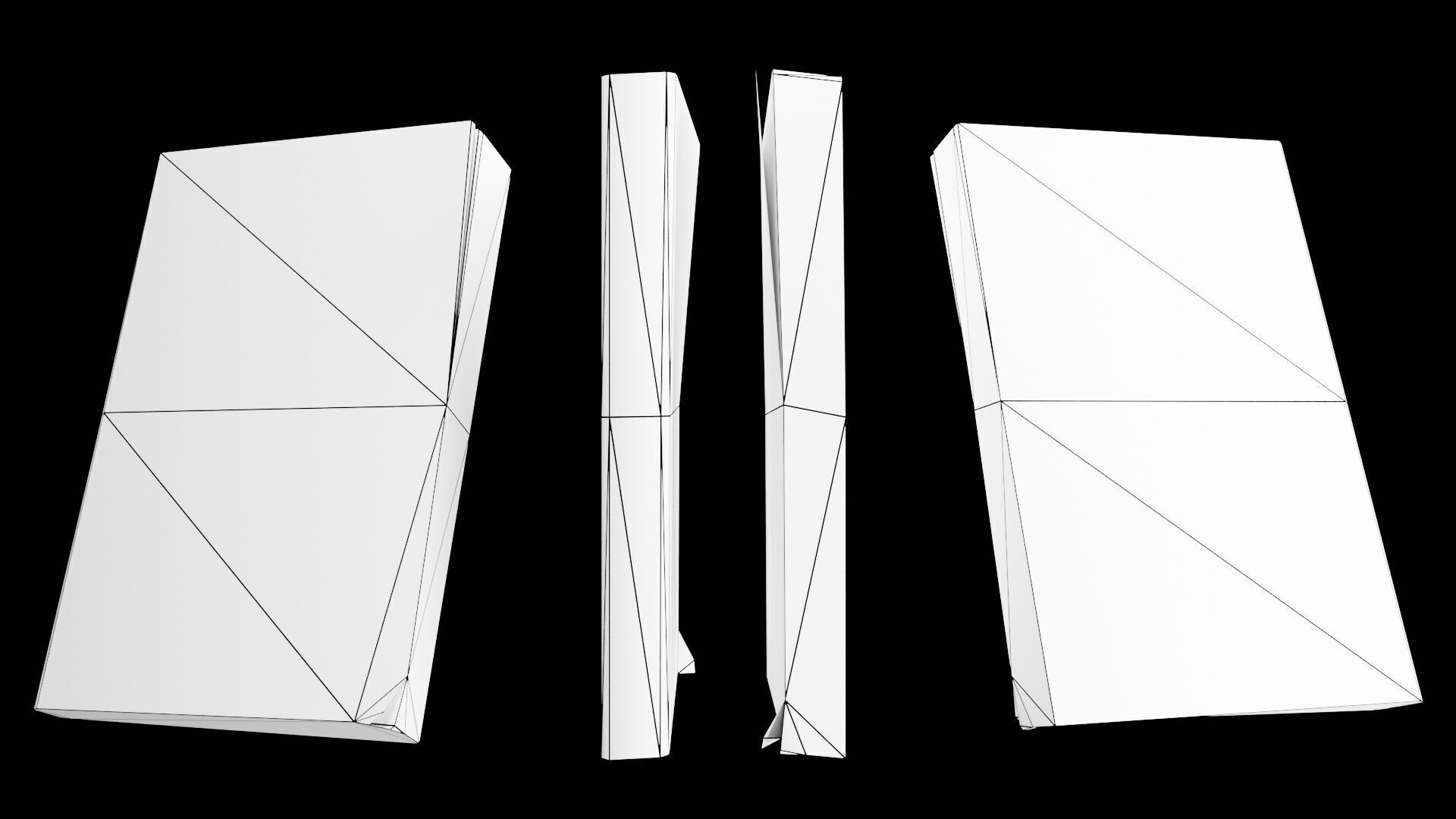 Book Set Low-poly 3D model_80