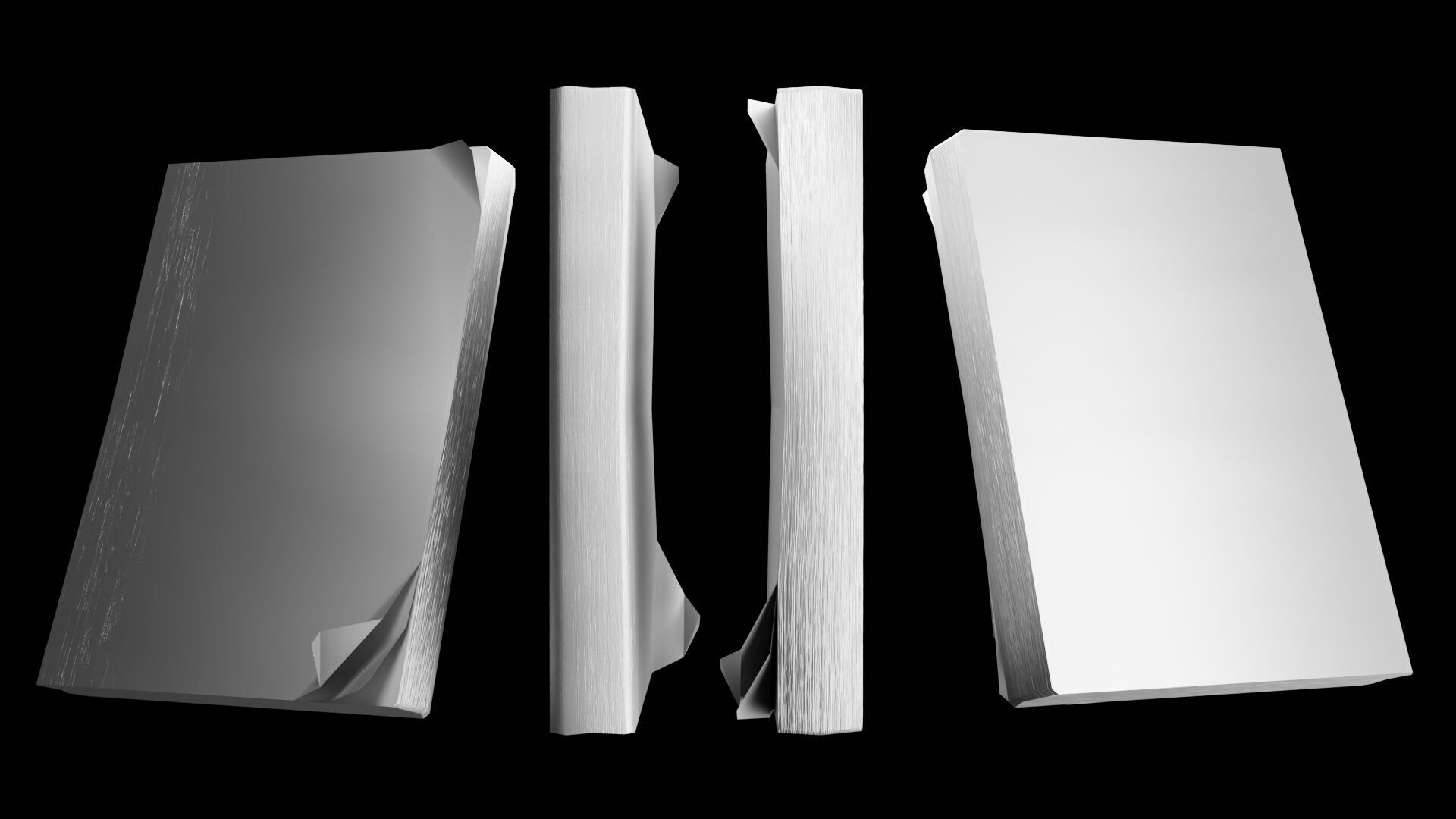 Book Set Low-poly 3D model_127