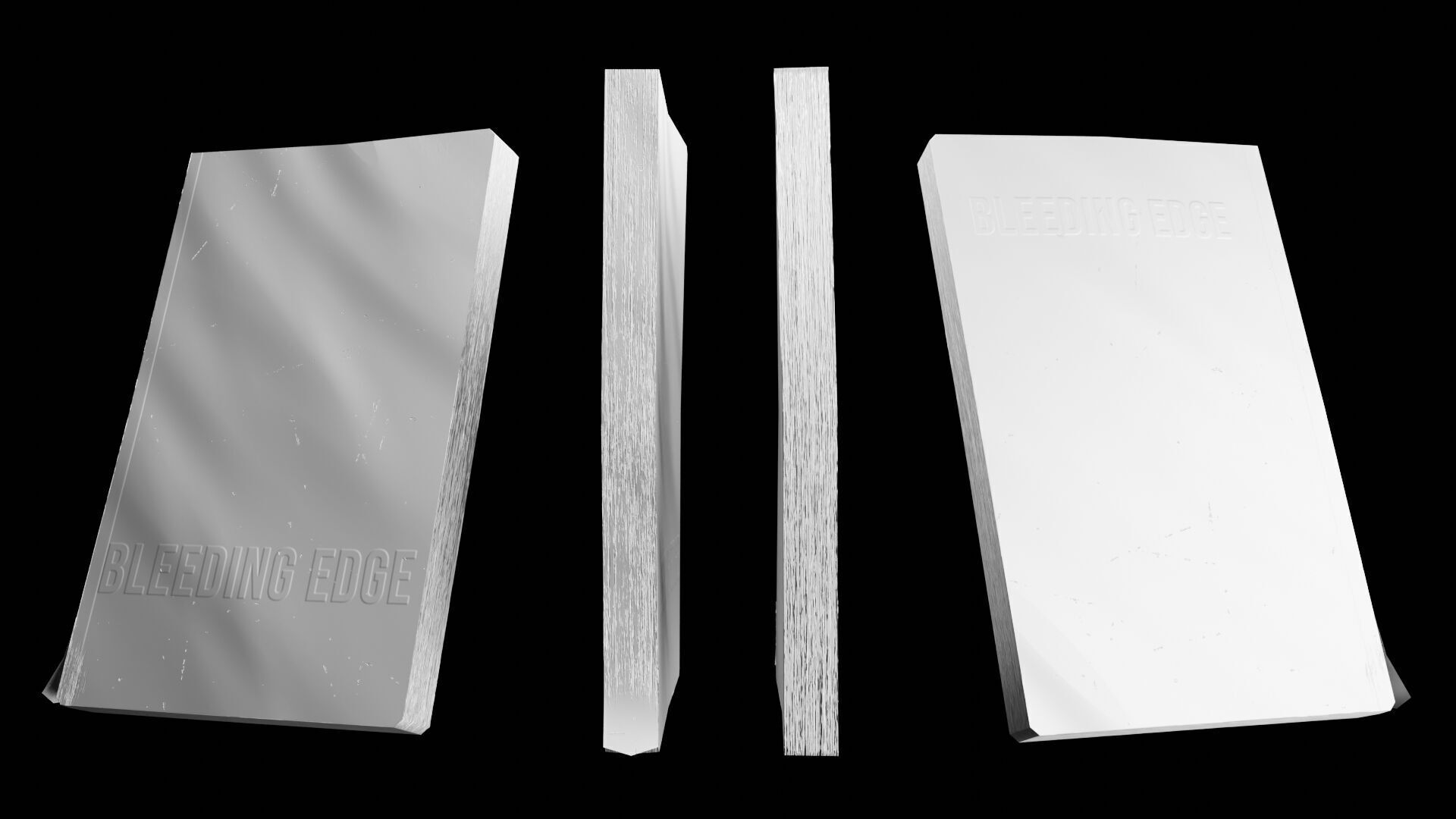 Book Set Low-poly 3D model_37