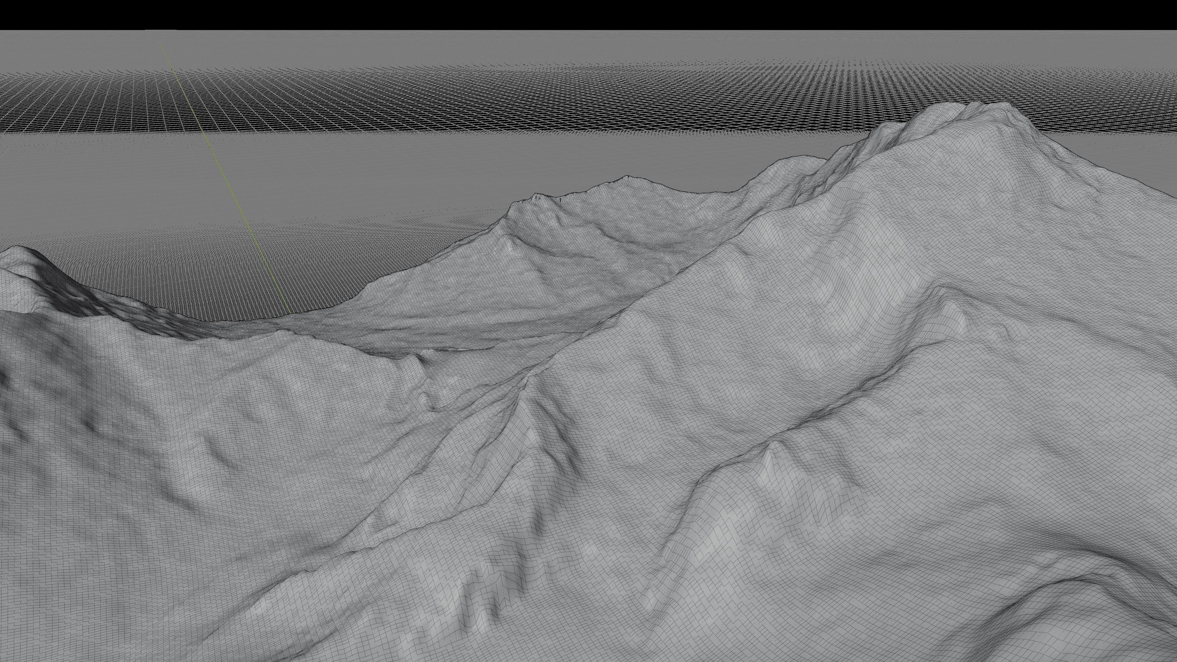 Aconcagua Mountain 3d model terrain 3D model_4