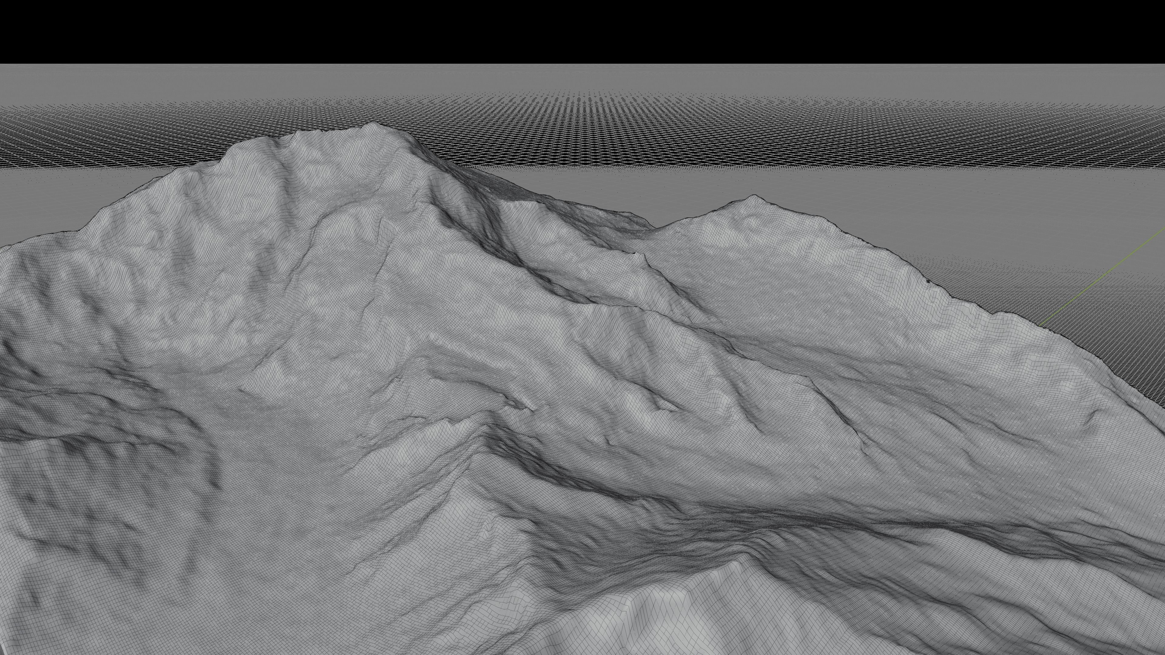 Aconcagua Mountain 3d model terrain 3D model_6