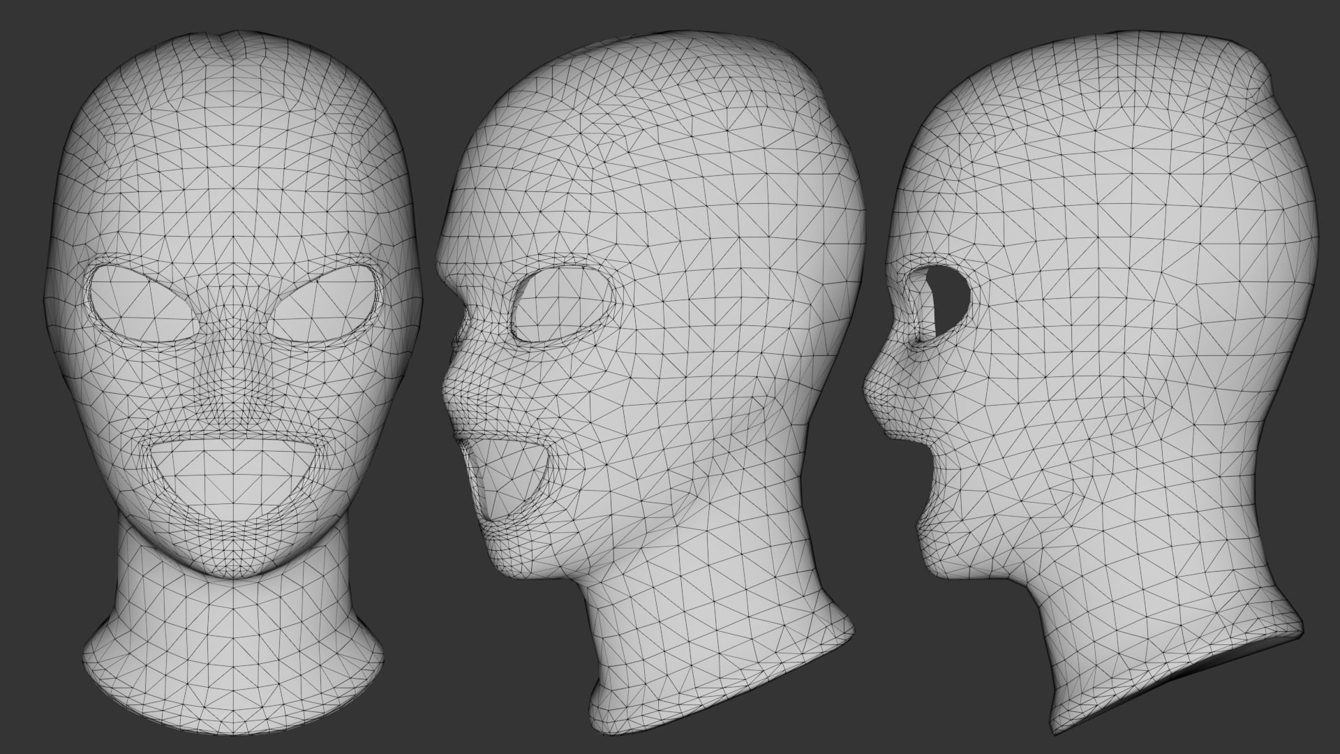  headgear Low-poly 3D model_2