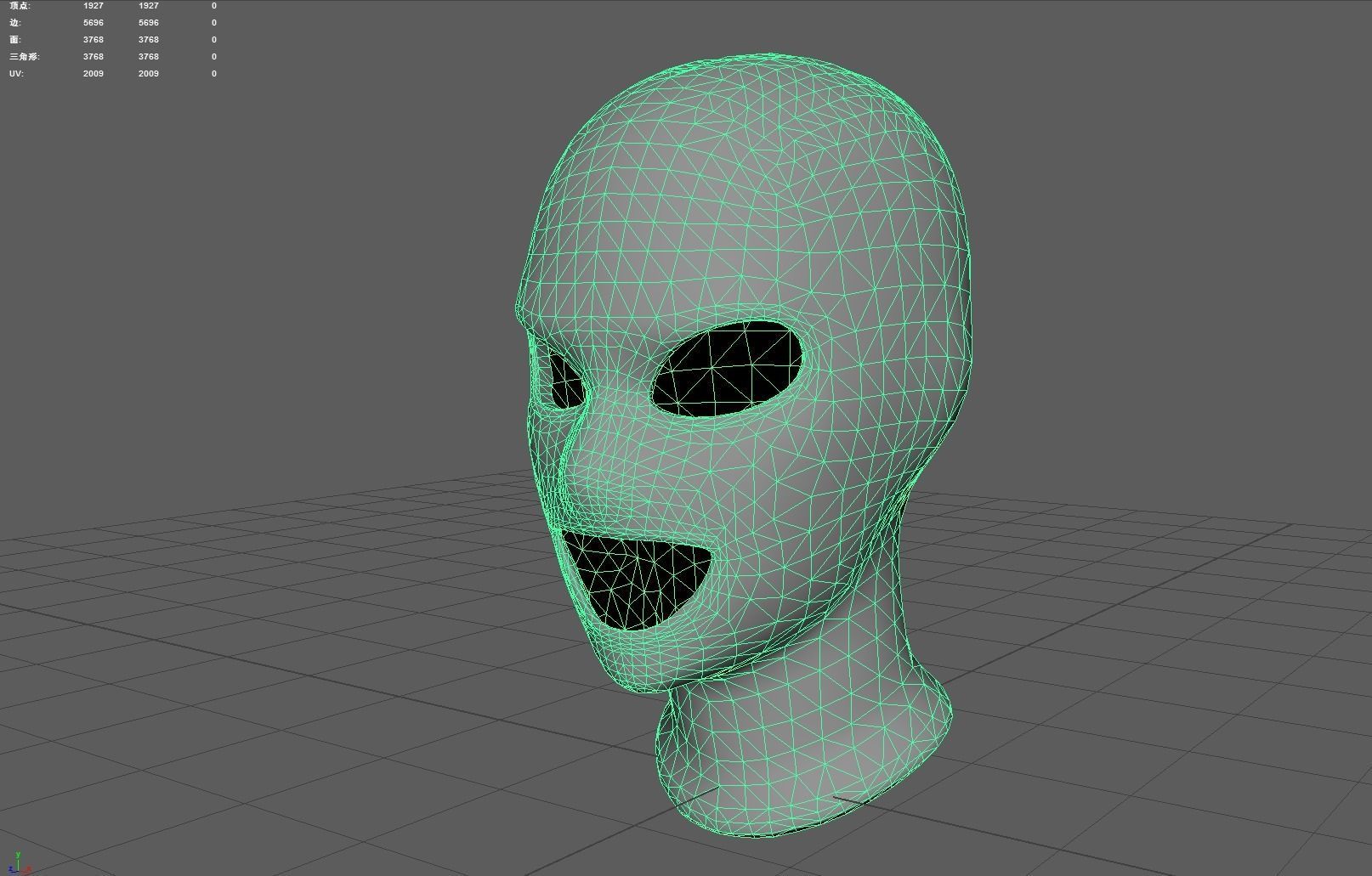  headgear Low-poly 3D model_3