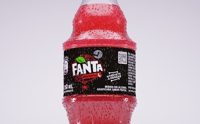 Fanta Mistery Bottle 3D Model 3D model 5