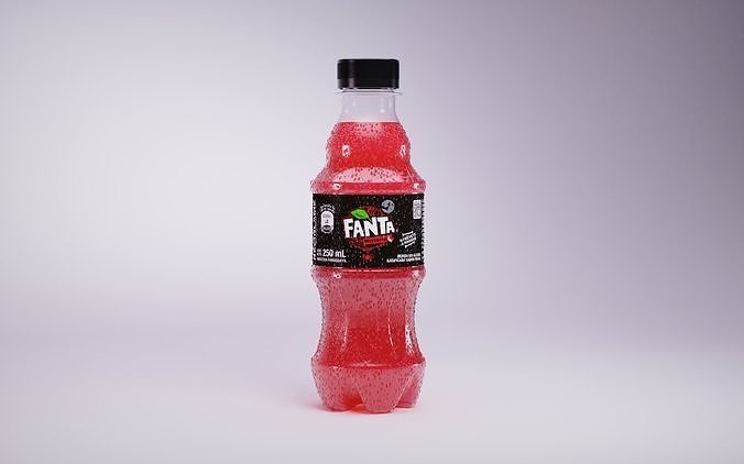 Fanta Mistery Bottle 3D Model 3D model 3