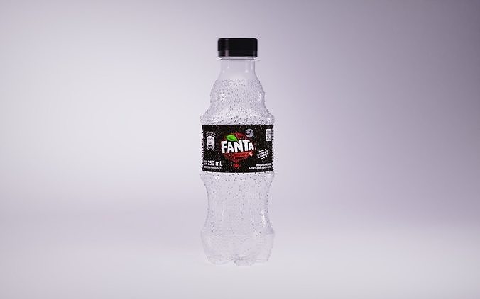 Fanta Mistery Bottle 3D Model 3D model 7