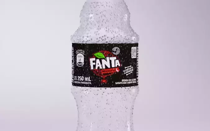 Fanta Mistery Bottle 3D Model 3D model