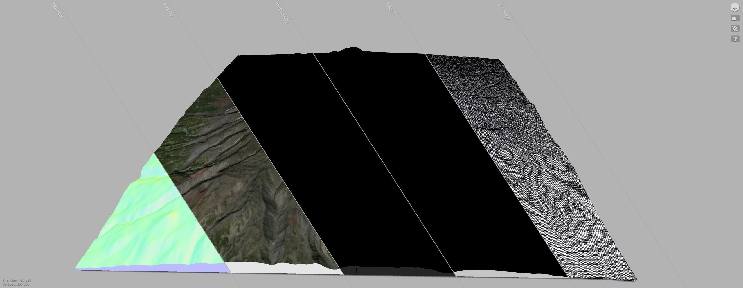 Volcano Kronotskaya Sopka Kamchatka  3D model_11