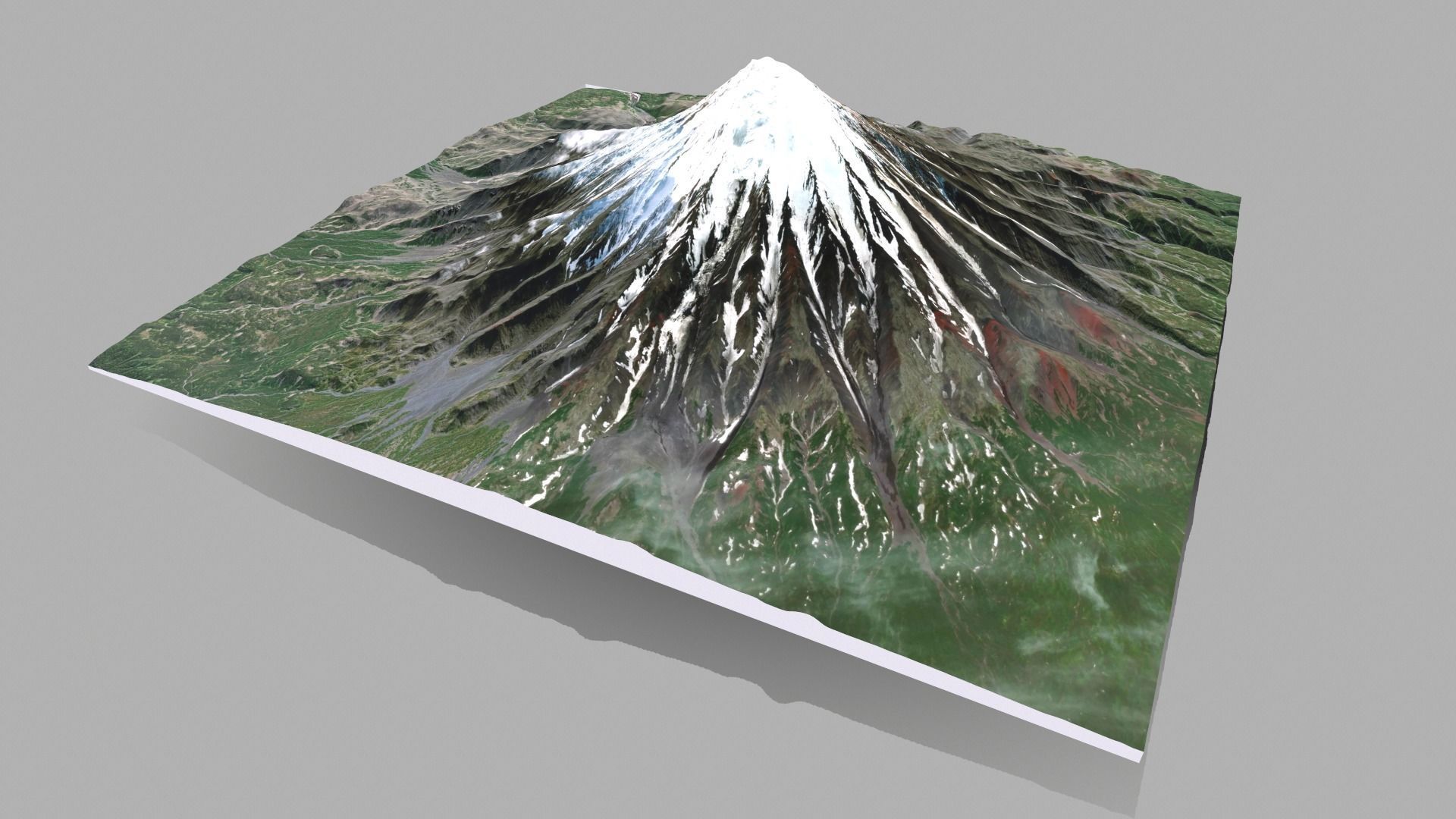 Volcano Kronotskaya Sopka Kamchatka  3D model_4