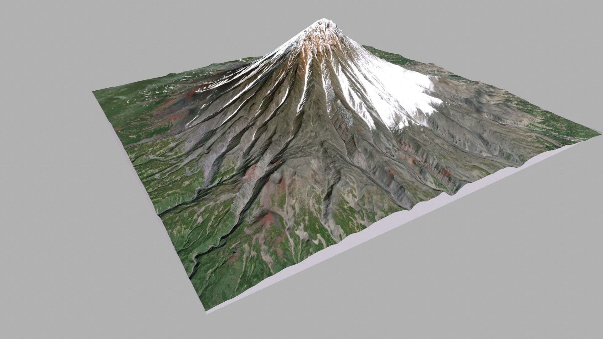 Volcano Kronotskaya Sopka Kamchatka  3D model_8
