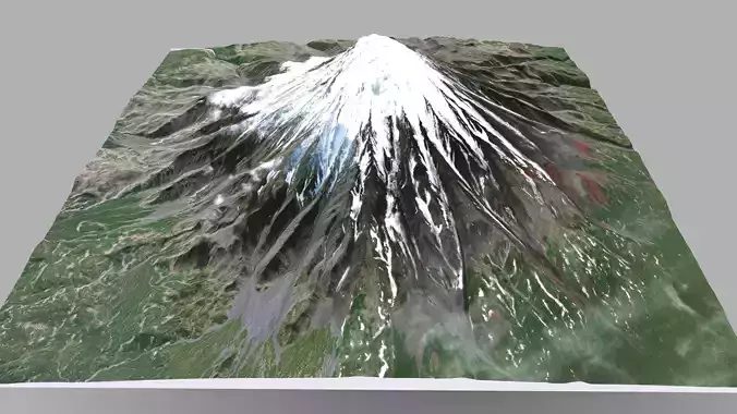 Volcano Kronotskaya Sopka Kamchatka  3D model