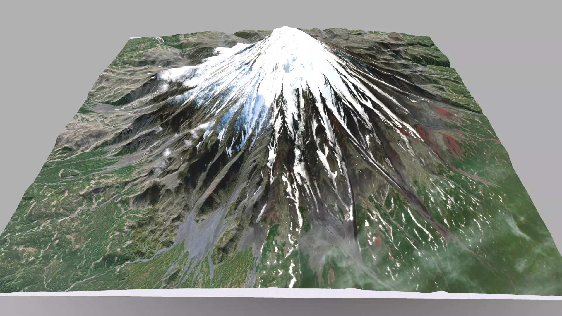 Volcano Kronotskaya Sopka Kamchatka  3D model_0