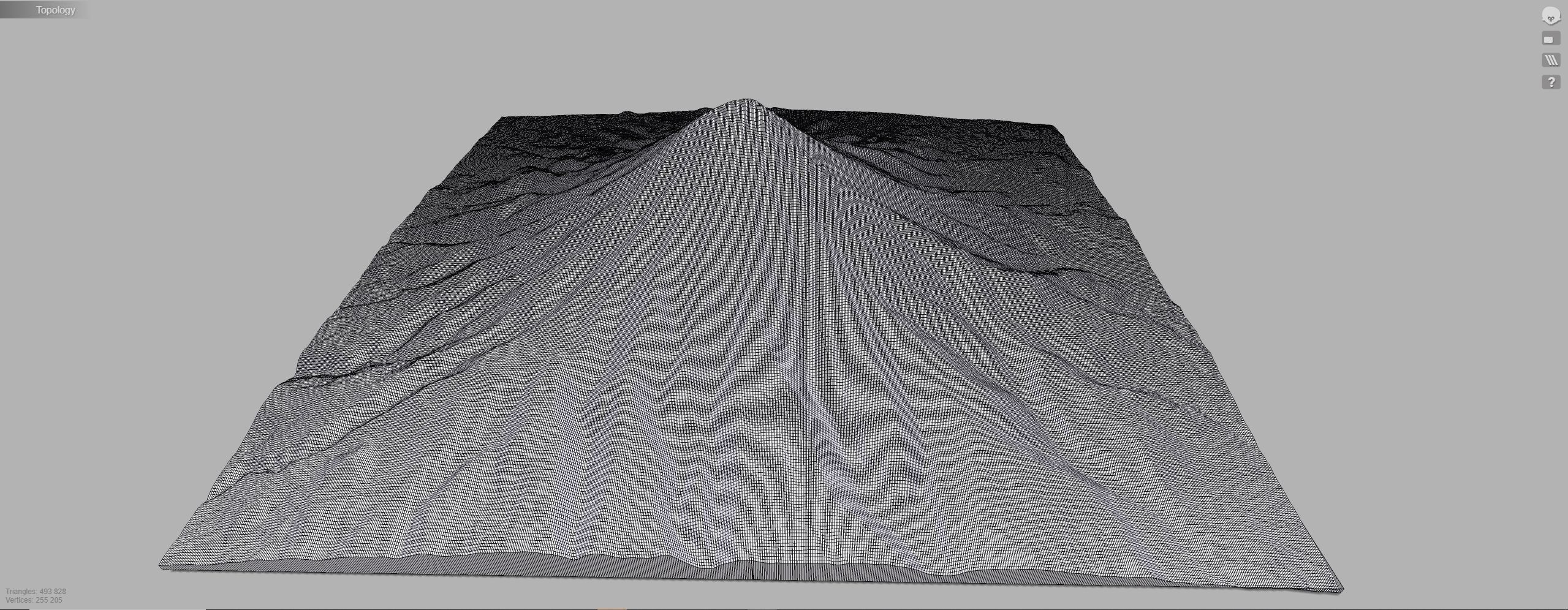 Volcano Kronotskaya Sopka Kamchatka  3D model_12