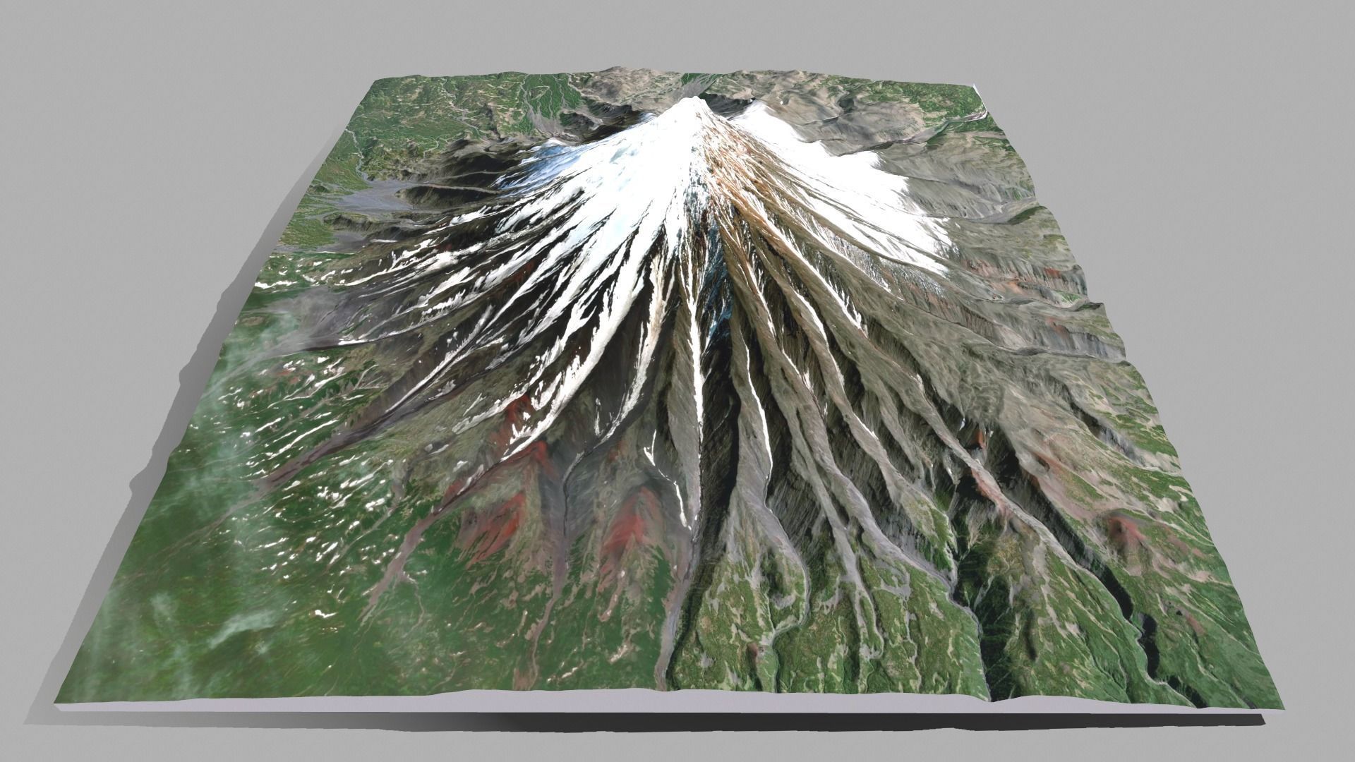 Volcano Kronotskaya Sopka Kamchatka  3D model_3
